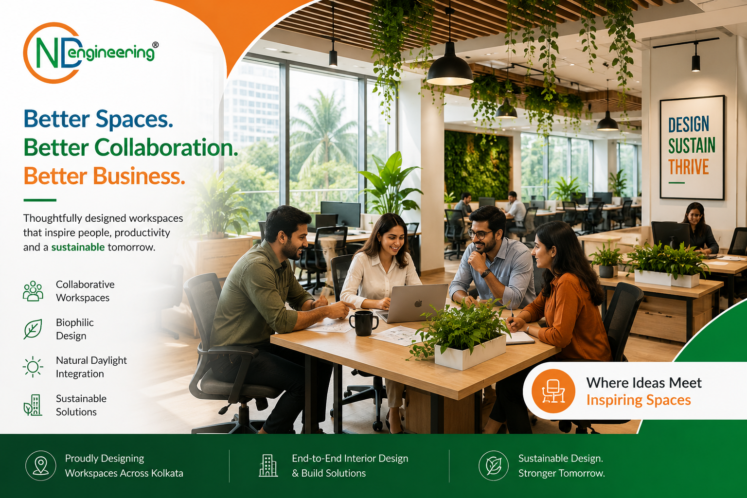 Collaborative workspaces for a sustainable future